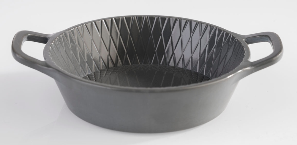 Schale -MINI- Ø 8,5 cm, H: 2,5 cm Melamin, anthrazit, 0,07 Liter Griff: je 1,5 cm spülmaschinengeeignet stapelbar nicht