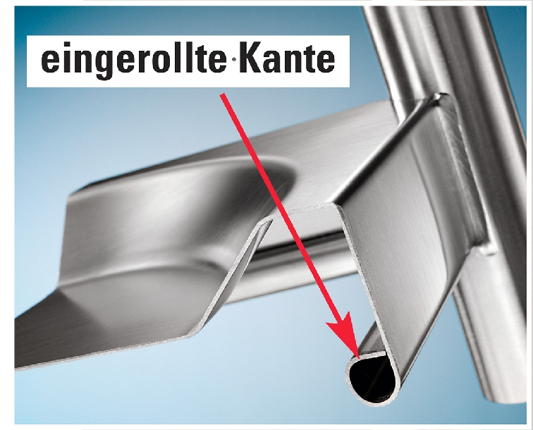 Transportwagen RATIONAL von Blanco / B.PRO, Modell SW 8 x 5-3, mit 3 Böden, Edelstahl, Böden fest verschweisst