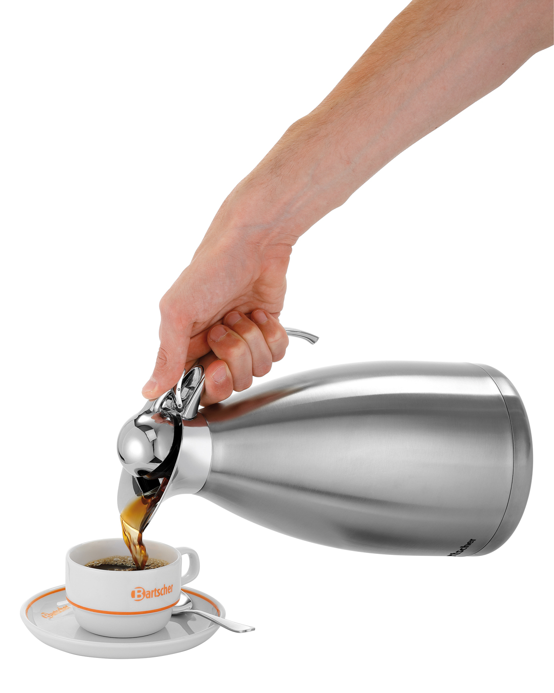 Bartscher Isolierkanne 2L-VST | Ausgelegt für:Heiße Getränke | Maße: 14,2 x 15,7 x 29,5 cm.Gewicht: 1 kg