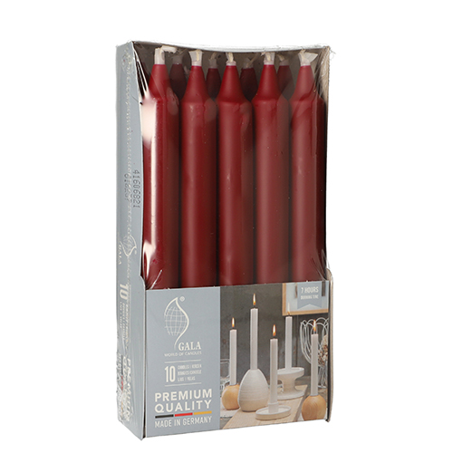 10 Tafelkerzen Ø 2,1 cm · 19,3 cm kirsche von GALA Basic