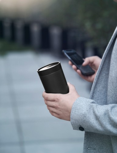 To Go Click Thermobecher 0.4 l. schwarz metallic, Maße: 80 x 80 x 170 mm