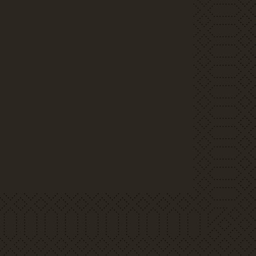 DUNI Zellt.Serv.40x40 3lg. 1/4 F. schwarz 250P. 250 Stück