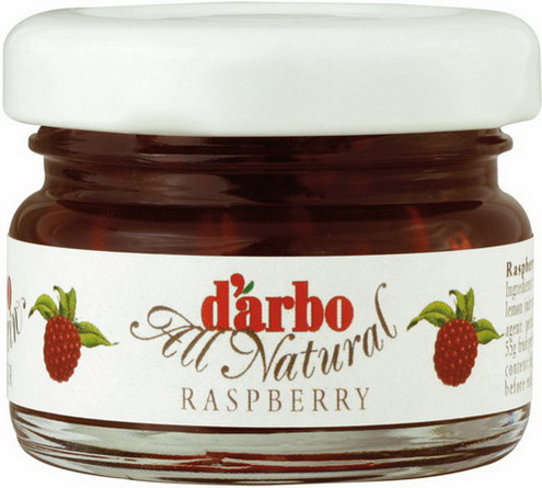 Darbo Himbeer Konfitüre Extra im Miniglas à 28 g Inhalt: 60 Stk. pro Karton