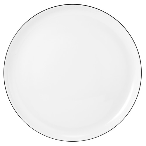 Seltmann Speiseteller rund 26 cm, rund, Form: Lido, Dekor: 10826 Black Line, hohe Kantenschlagfestigkeit, Made in Germany