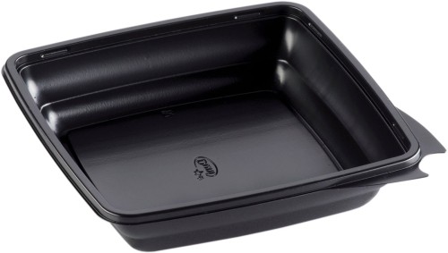 Duni Menübox, quadratisch 197 x 197 x 44 mm Schwarz ungeteilt, 450 Stk/Krt (1 x 450 Stk)