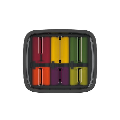 Joseph Joseph LockBlock - Messerblock inkl. 6 Messer - dunkelgrau