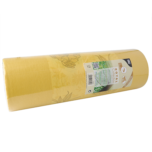 PAPSTAR Tischläufer, stoffähnlich, PV-Tissue Mix "ROYAL Collection" 24 m x 40 cm gelb "Thalia"