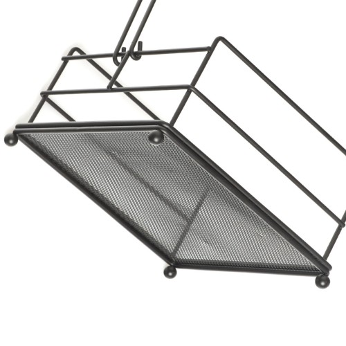 Serviettenhalter, Metall, schwarz. Länge: 173 mm. Breite: 173 mm. Höhe: 90 mm