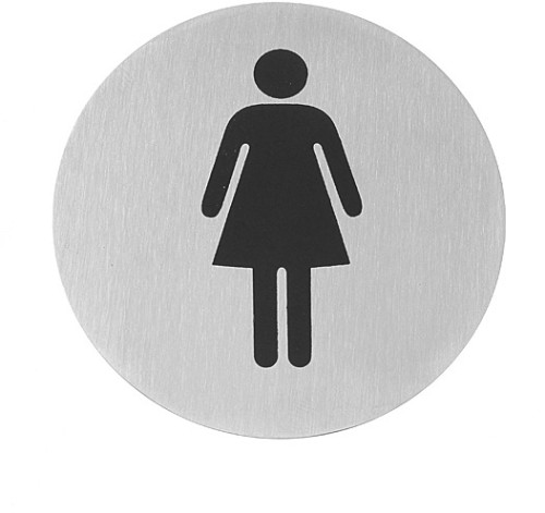 HENDI Türschilder - Ø75 mm Damen