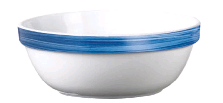 Stapelschale 90 cl aus Opalglas, 17 cm Durchmesser Form BRUSH - Darkblue / dunkelblau von Arcoroc Arcoroc