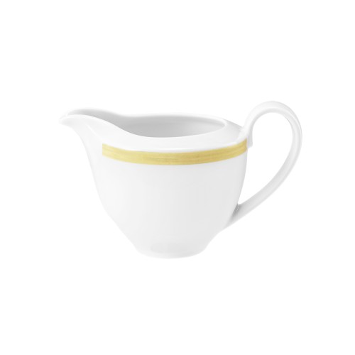 Seltmann Gießer 2 0,25 l, rund, Form: Community, Dekor: 57392 Pinselband ocker, hohe Kantenschlagfestigkeit, Made in Germany