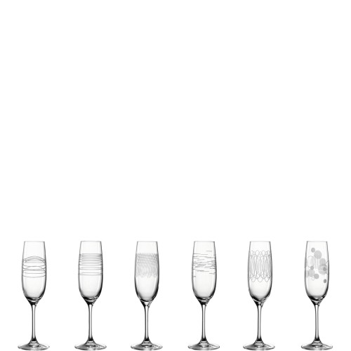 Leonardo GK/6 Sektgläser sort. Casella