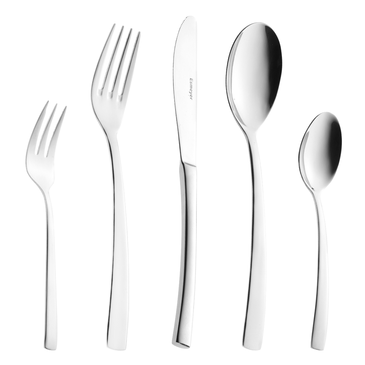 30-teiliges Besteck ISABEL aus Edelstahl 18/10, poliert, Messer aus Klingenstahl.