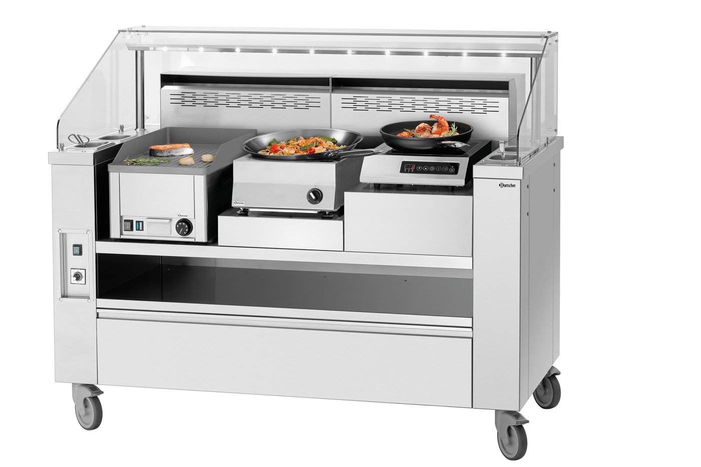 Bartscher Podest 200 KST Plus | Material: CNS18/10 | Maße: 40 x 59,5 x 20,0 cm. Gewicht: 7,4 kg