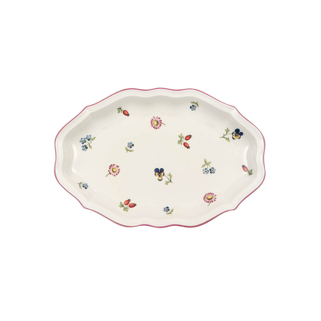 Villeroy und Boch Beilagenschale - Maße: 24 x 16 x 2,6 cm / Ser.: Petite Fleur