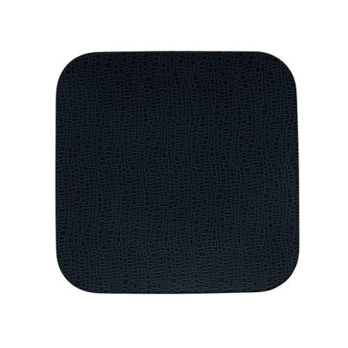 Seltmann Coupteller flach eckig 22x22 cm M5383, eckig, Form: Coup Fine Dining, Dekor: 57350 schwarz, hohe Kantenschlagfestigkeit, Made in