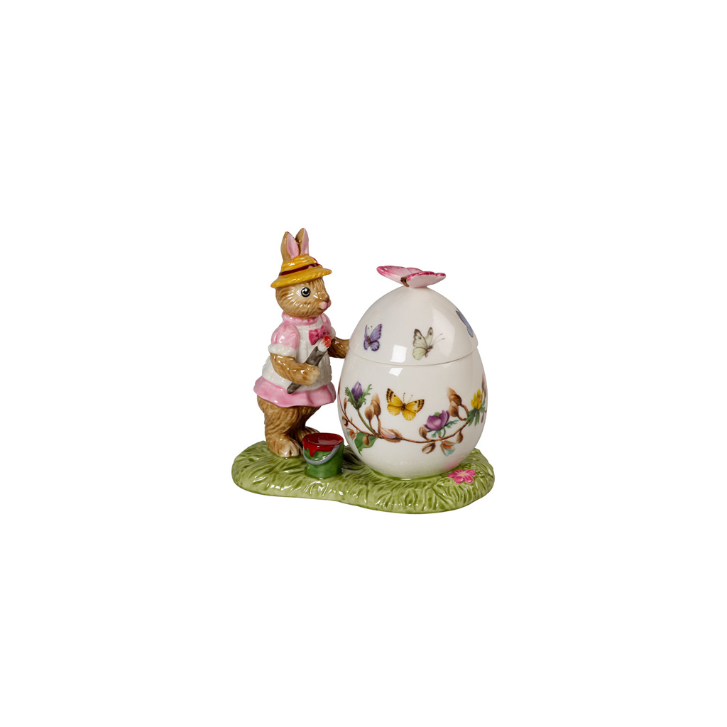 Villeroy und Boch Osterei-Dose Anna malt - Maße: 11 x 6,5 x 10 cm / Ser.: Bunny Tales