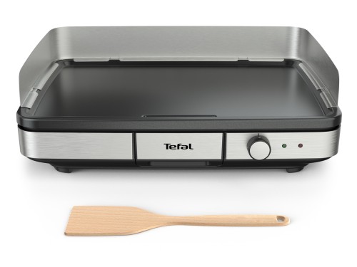 TEFAL MAXI PLANCHA ELEKTRO-TISCHGRILL CB690D [extra groß; antihaftbeschichtete Teppanyaki Platte; 2300W Leistung; leichte Reinigung; innen
