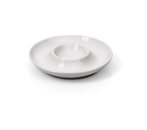 Eierbecher. Porzellan. mit Ablage.