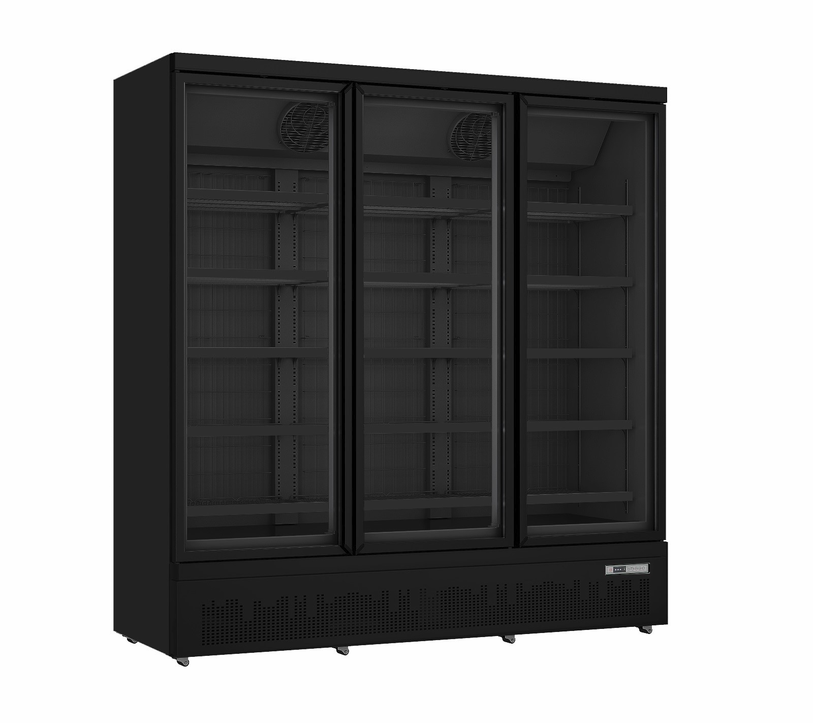 Tiefkühlschrank mit Glastüren GTK 1480 S PRO, Breite 1880mm, Tiefe 760mm, Höhe 2003mm, Farbe Schwarz