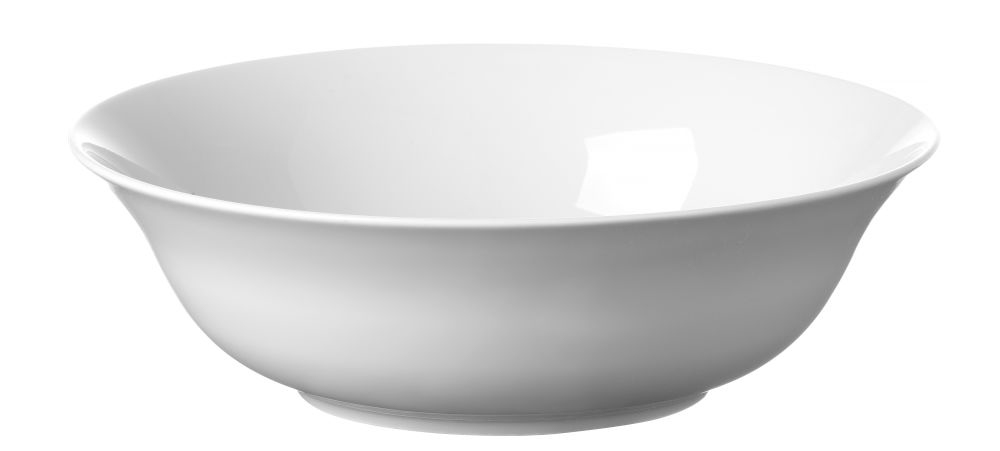 Schüssel Serie Delta - Maße: ø 230 mm. Hotelporzellan weiss.