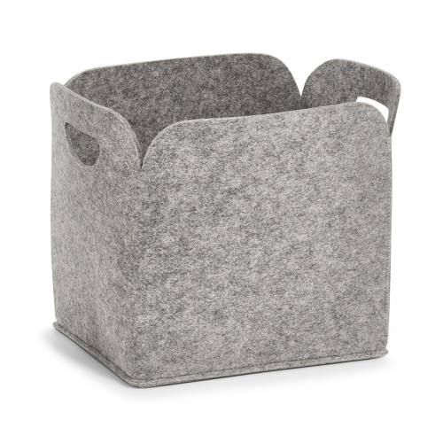 Aufbewahrungskorb, Filz, 30x24x30 cm. Farbe: grau. Mit diesem hochwertigen Aufbewahrungskorb aus Filz können Sie nicht nur wunderbar Ordnung