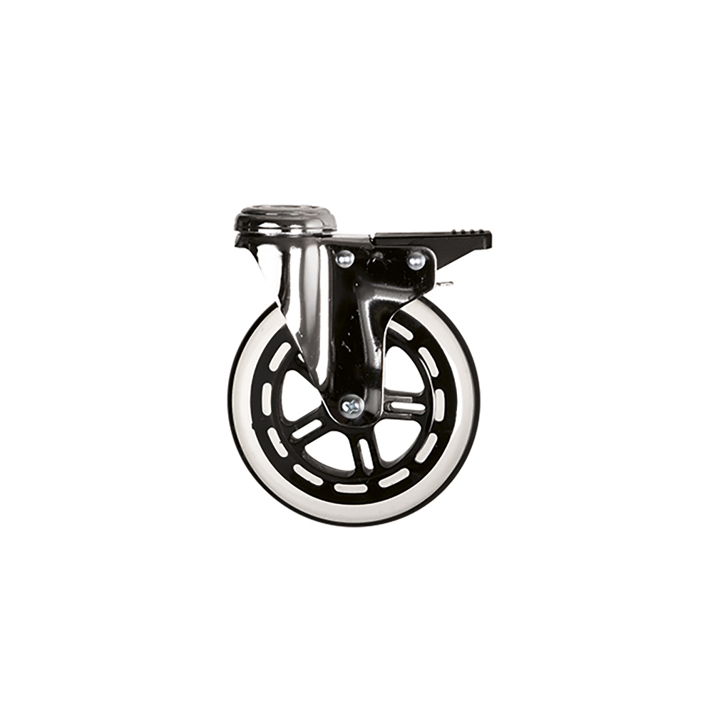 ETHERNASOLID® 4 elastische Rollen (1 Satz), davon 2 mit Feststeller, für Tablettwagen