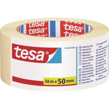 tesa® Kreppband UNIVERSAL Innenbereich 50 mm x 50 m (B x L) beige