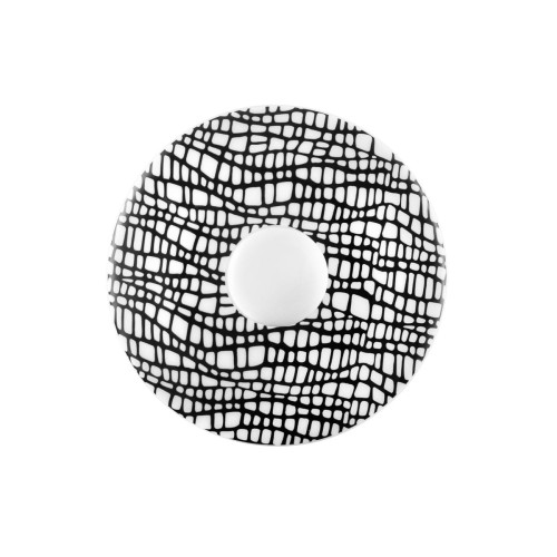 Seltmann Deckel zur Kanne 1,40 l, rund, Form: Life, Dekor: 25677 Fashion glamorous black, hohe Kantenschlagfestigkeit, Made in Germany