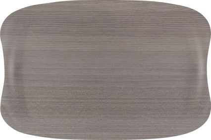 Roltex Speisetablett Earth Wave, 32 x 21 cm, graues Holz