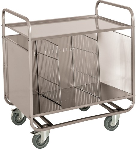 ETERNASOLID® Tellertransportwagen mit Abstellfläche oben