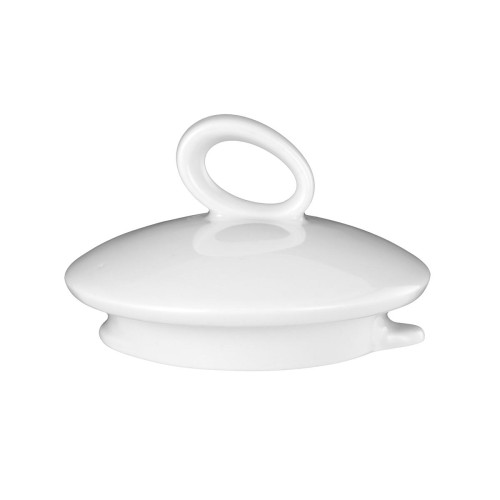 Seltmann Deckel zur Teekanne 1,25 l, rund, Form: Trio, weiss, hohe Kantenschlagfestigkeit, Made in Germany