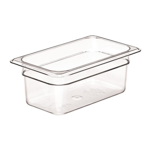 Cambro Camview BPA-freier GN 1/4 Behälter 100mm. Zum Aufbewahren, Transportieren und Servieren. GN 1/4, Durchsichtig,