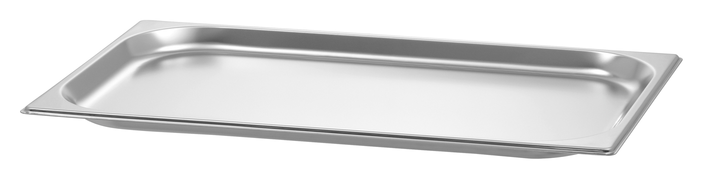 Bartscher GN-Behälter 1/1, T20 | Ausführung: OhnePerforation | Maße: 53 x 32,5 x 2,0 cm. Gewicht:0,9 kg