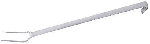 Kessel-/Fleischgabel geschmiedet aus Chrom-Molybdän-Vanadium- Stahl, mit Hakengriff aus Edelstahl 18/10, schwere Qualität