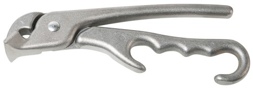 Pizzablechzange aus Aluminiumguss, mit innenliegender Feder Länge: 21 cm