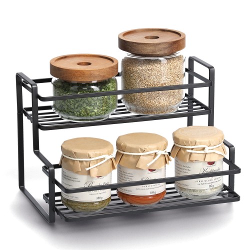 Regal, Metall, schwarz.