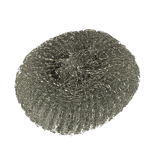 PAPSTAR 10 Topfreiniger, Draht rund Ø 14 cm, 4,5 cm silber , kratzend