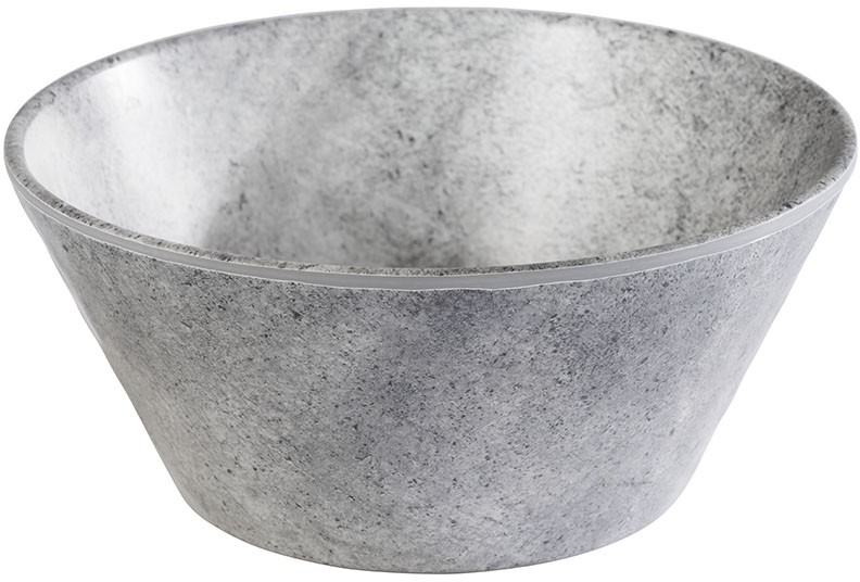 Schale -ELEMENT- Ø 16 cm, H: 7 cm Melamin Farbe: Betonoptik 0,5 Liter spülmaschinengeeignet stapelbar nicht