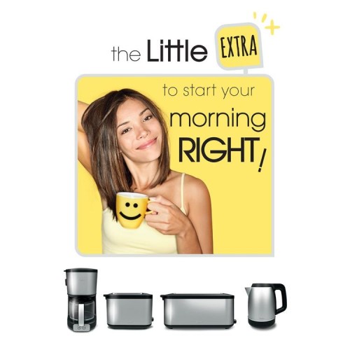 Tefal Element Langschlitz-Toaster, schwarz Edelstahl, mit integriertem Brötchenaufsatz