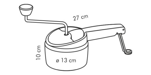 Handreibe HANDY, 3 Reibeinsätze
