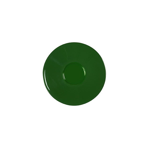 Untertasse 14,5 cm - Form: Table Selection -, Dekor 79174 dunkelgrün - aus Porzellan., Hersteller: Eschenbach. "Made in Germany".