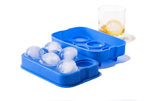 6er-Eiswürfelform aus Silikon, Motiv "Whisky BallI". deal für Whisky, ein Must Have für Barkeeper.