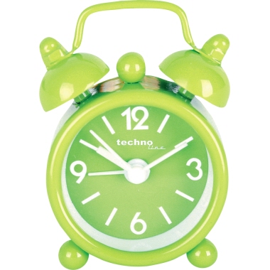 technoline® Wecker DGW mini 42 x 62 x 18 mm (B x H x T) 1 Weckzeit ohne integriertem DCF77 Empfänger 1 Batterie Metall