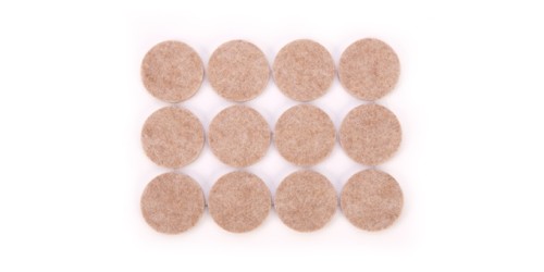 Selbstklebende Filzgleiter PRESTO ø 25 mm, 24 St.