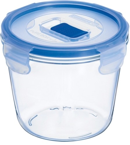 Pure Box Active rund 84cl m. Dkl. * - Luminarc Transparent (gehärtet) / - blauer PP Deckel m.Ventil