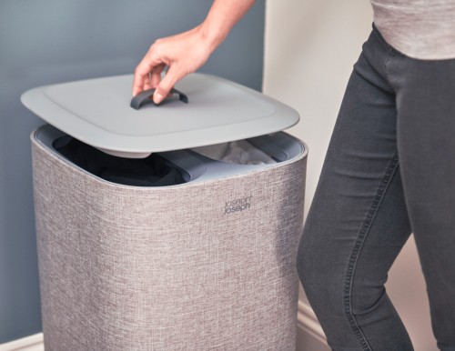 Joseph Joseph Tota 60-Liter-Wäschetrennkorb – Grau