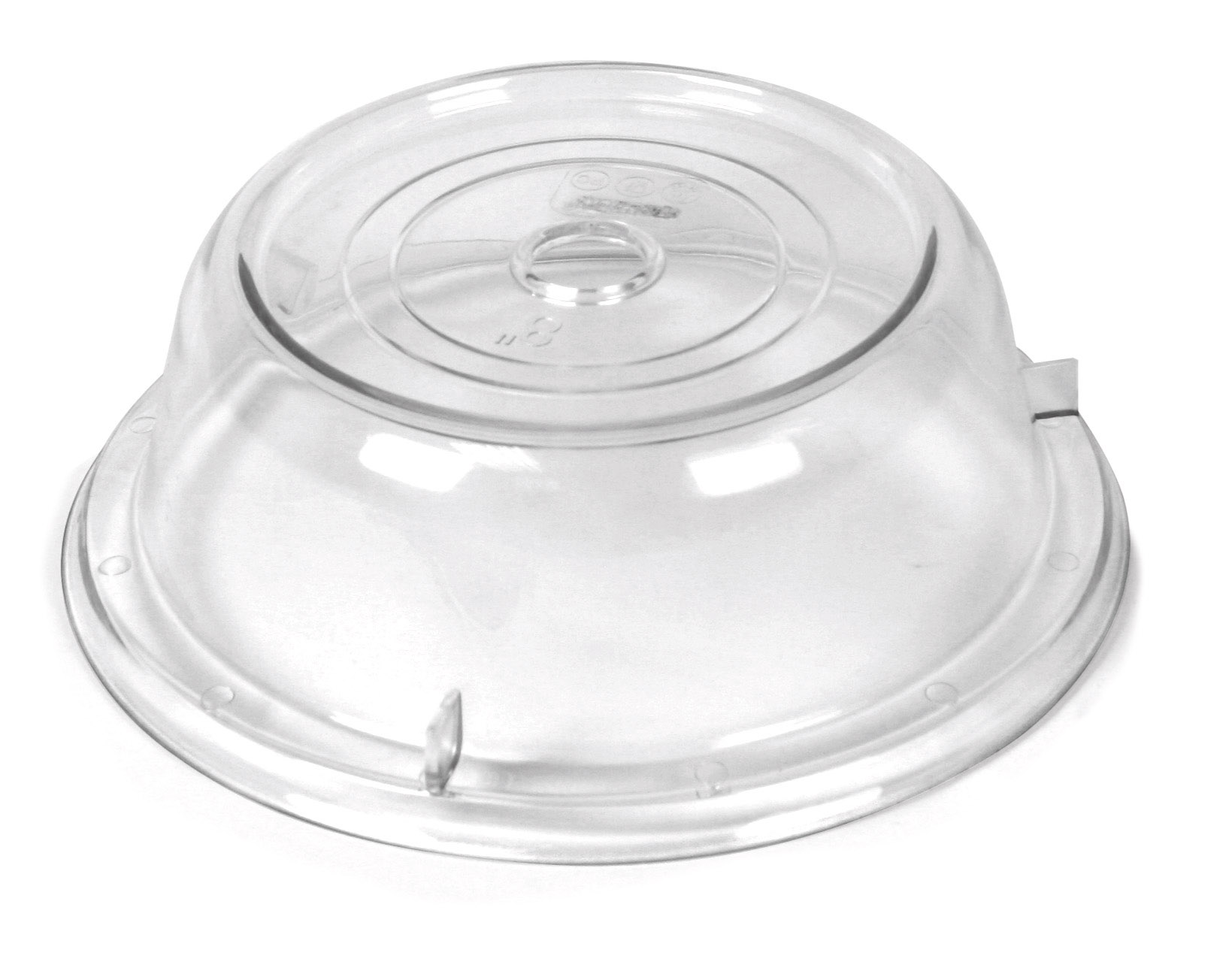 ARAVEN Tellerabdeckung aus Polycarbonat mit 265mm Durchmesser, durchsichtig