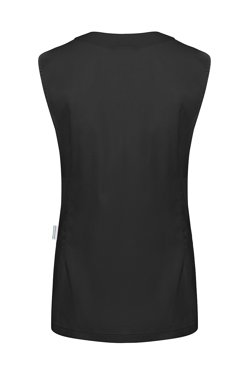 Ärmelloser Damenkasack Essential, aus nachhalt. Material , 65% GRS Cert. Rec. Polyester / 35% Convent. Cotton - Gr. 36 - aubergine - von