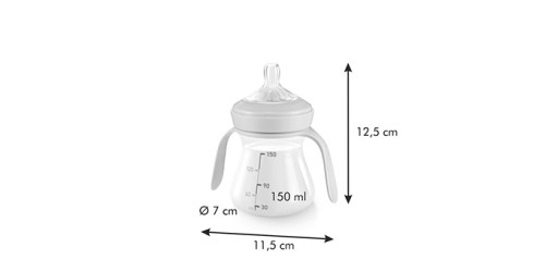 Trinkflasche PAPU PAPI 150 ml, blau